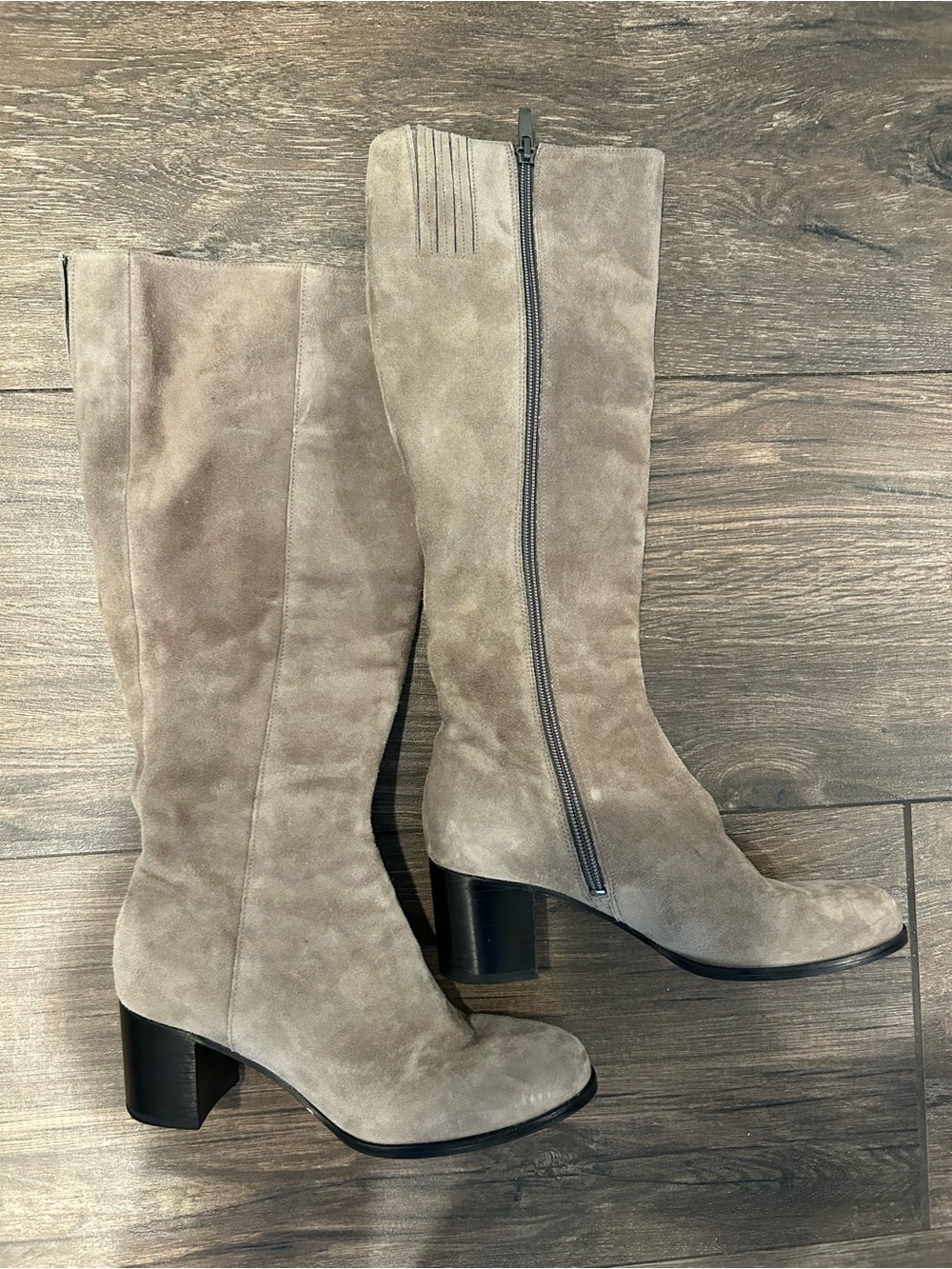 Via Spiga Taupe Suede Knee-High Boots Size 6 1/2